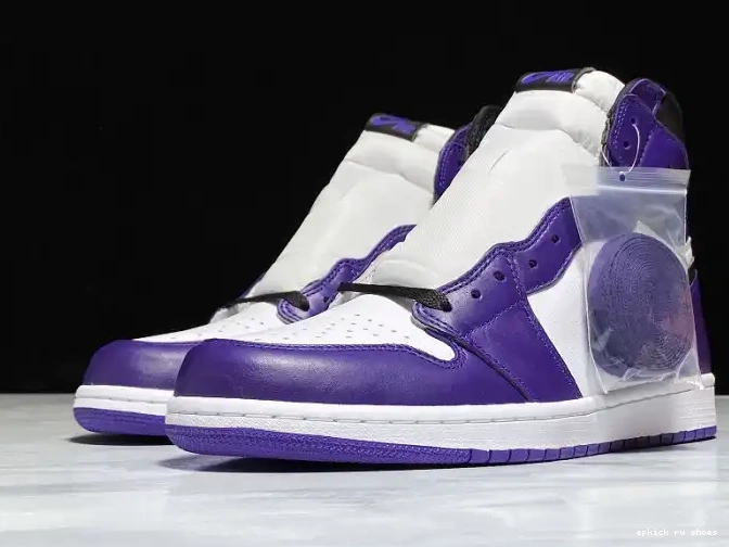 Cheap 1 Jordan Court Purple 555088-500 Air High OG 0607